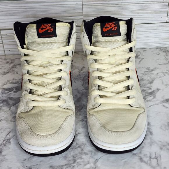 Nike SB Dunk High Pro San Francisco Giants Men's 9.5 DO9394-100 Worn 2x VNDS - Picture 4 of 13